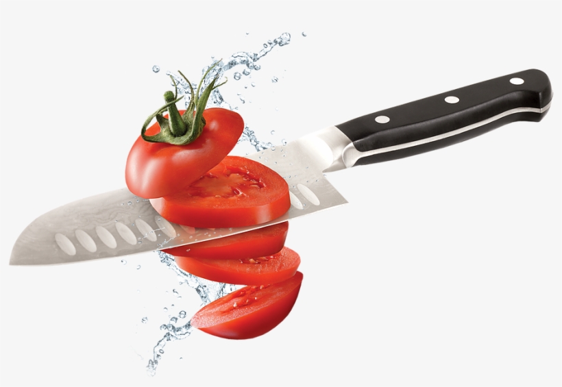 Chef's Choice Tomato Slice Image - Knife, transparent png download