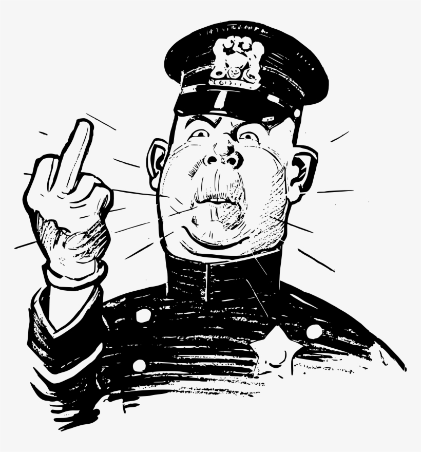 Middle Finger Cop - Middle Finger Icon Png, transparent png download