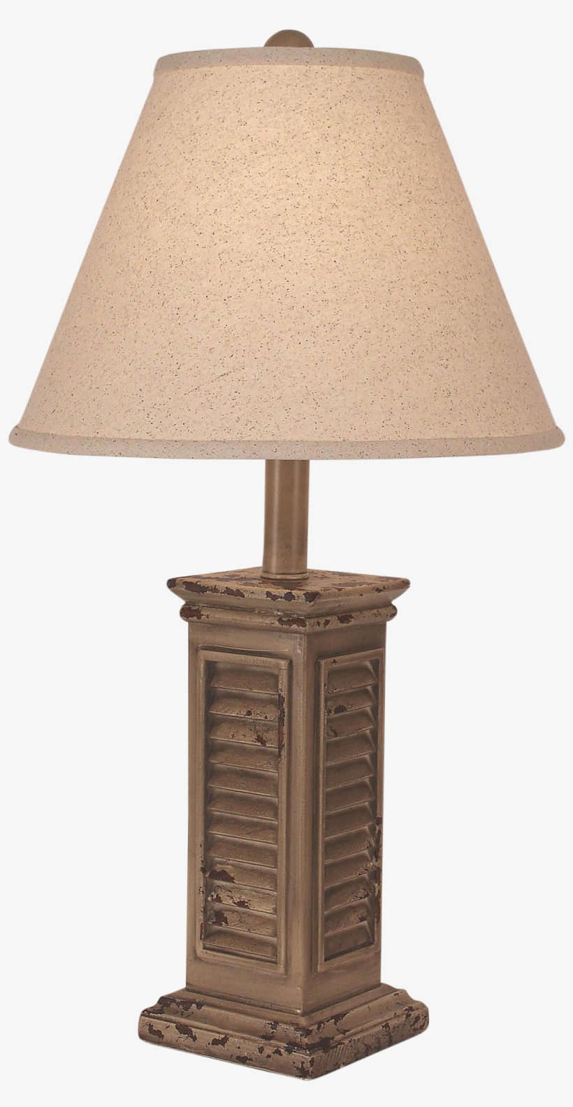 Aged Cottage Shutter Table Lamp - Lampshade, transparent png download