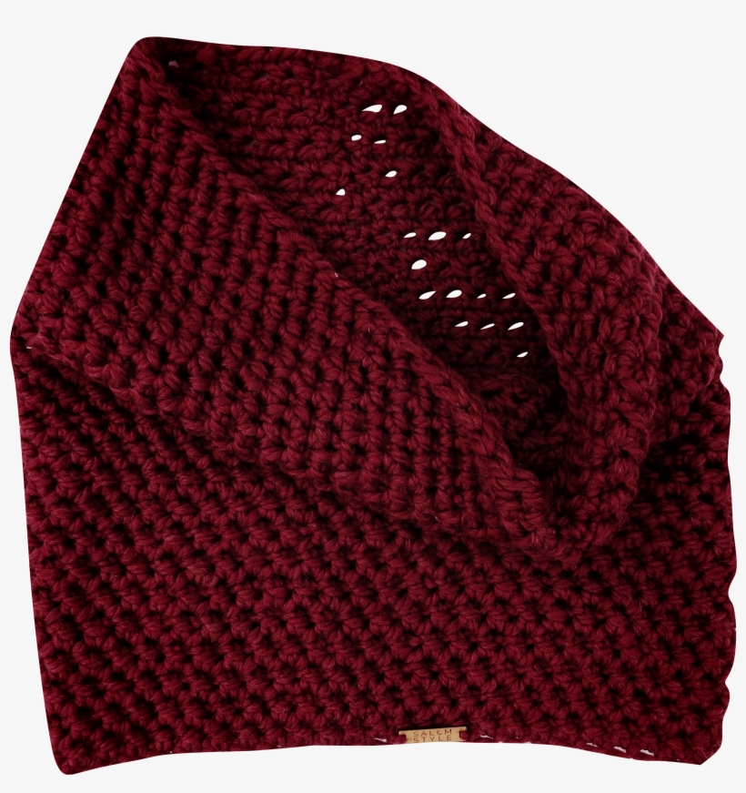 Hood Scarf In Red - Woolen, transparent png download