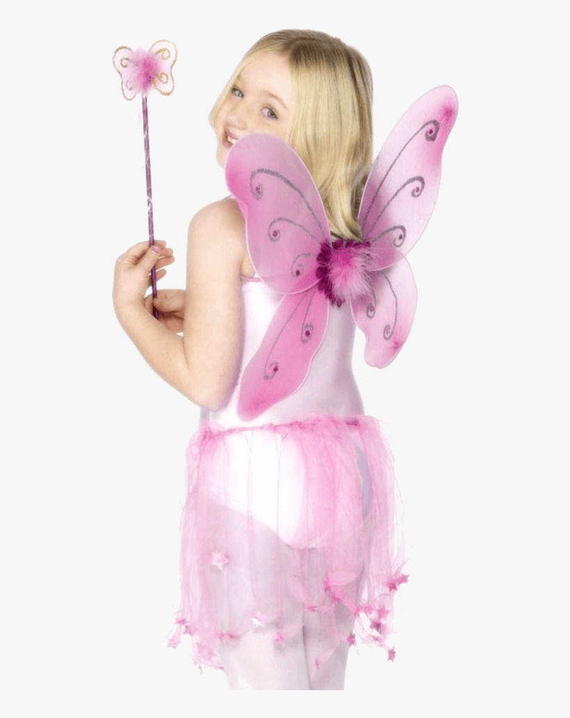 Child Pink Butterfly Wings - Butterfly Fancy Dress Wings, transparent png download