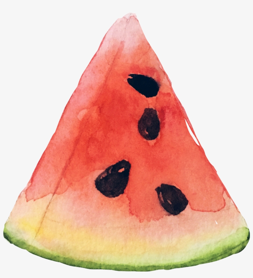Watermelon Fruit Slice Red Summer Fteslicedfruit - Watermelon, transparent png download