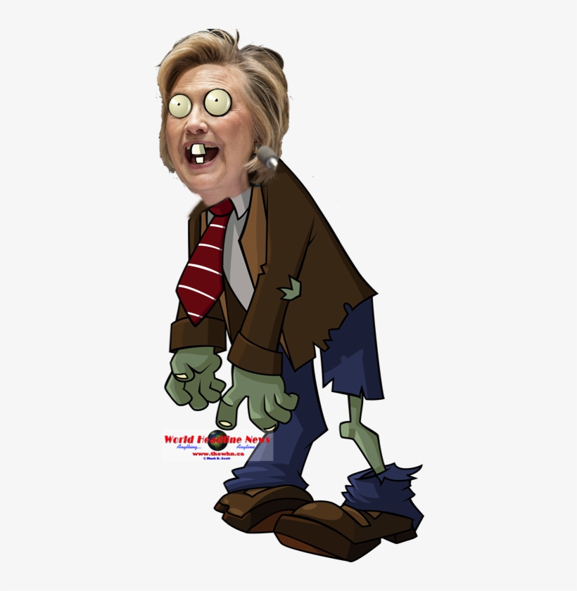 President Hillary Clinton - Zombie Vs Plants Gif, transparent png download