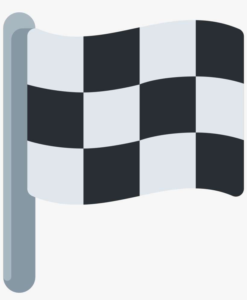 Racing Flag - Emoji Checkered Flag, transparent png download