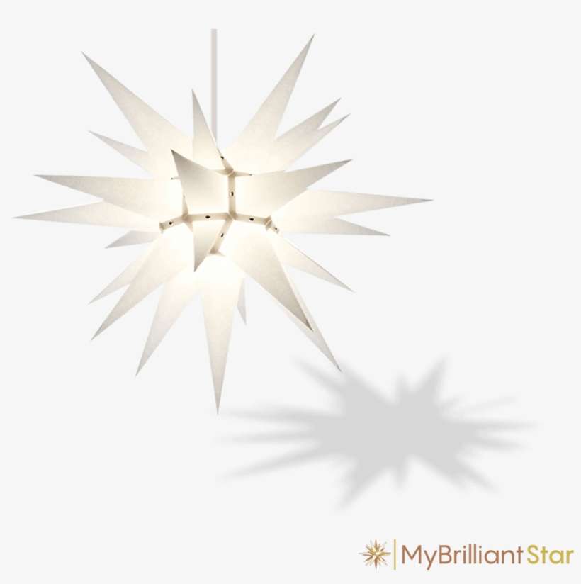 Original Herrnhut Paper Star, White, ~ 70 Cm / 27 Inch - Moravian Star, transparent png download