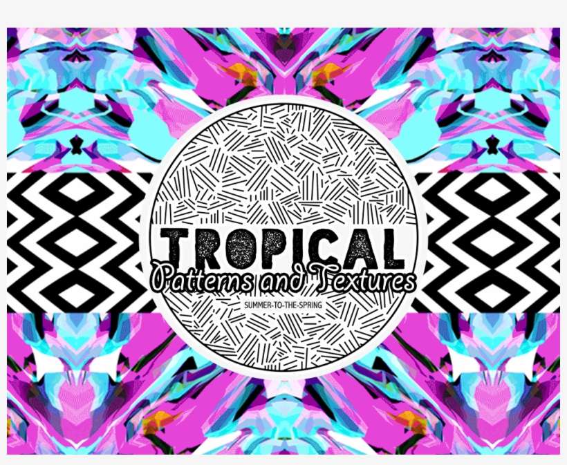 Tropical And Textures By - Graphic Design, transparent png download