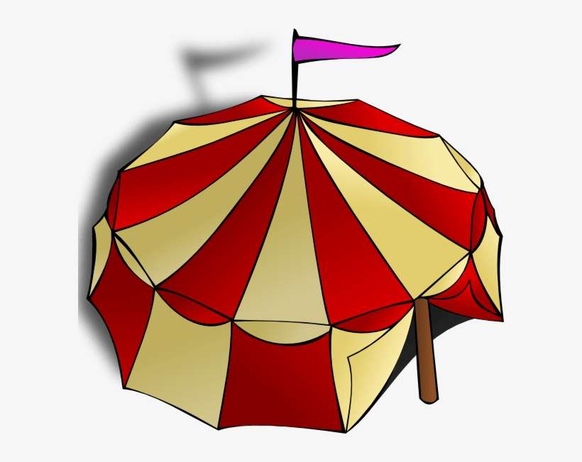 Circus Tent View From Top - Circus Tent Clip Art, transparent png download