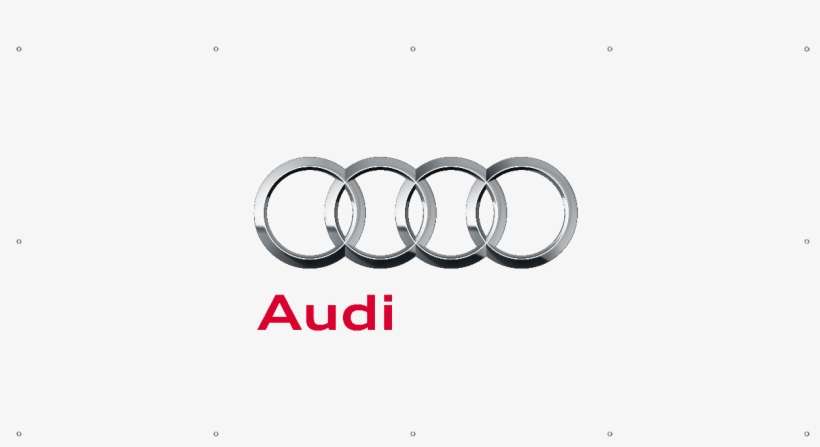 Custom Vinyl Banner, 13oz Premium - 3d Logo Of Audi, transparent png download