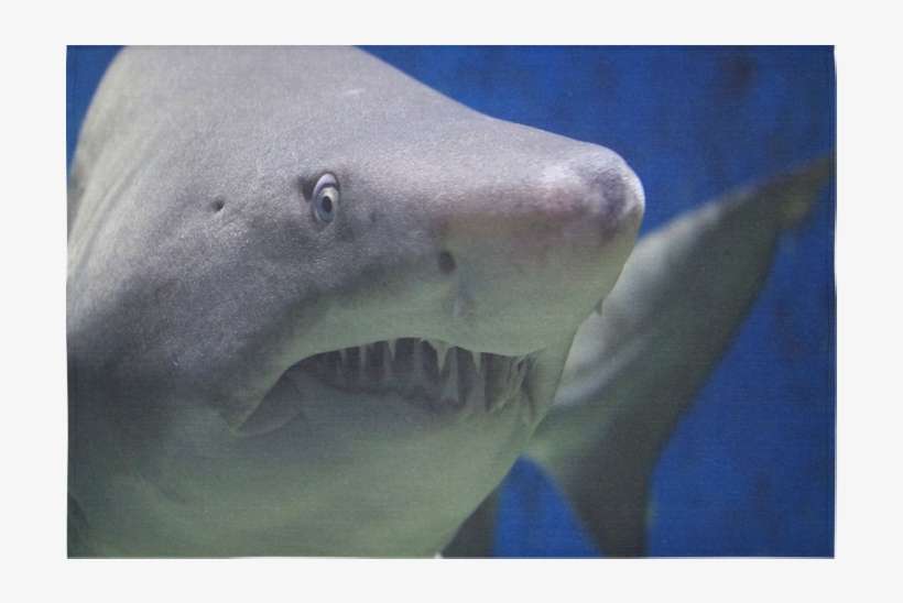 Great White Shark Attack Cotton Linen Wall Tapestry - Great White Shark, transparent png download