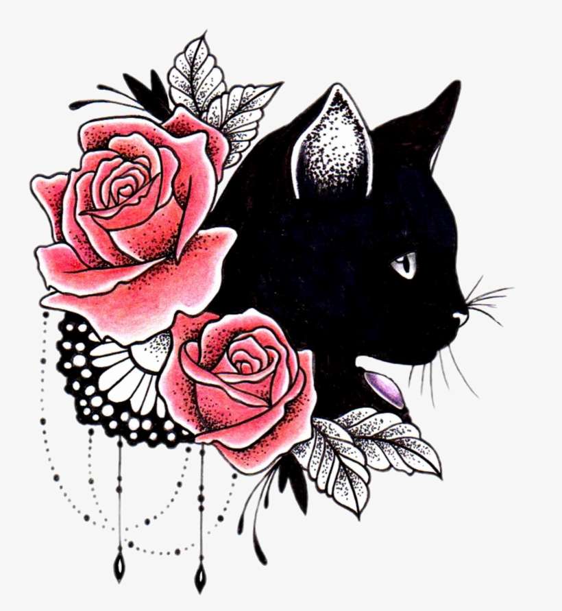 Tattoo Cover Up Sleeve Cat Free Clipart Hd Clipart Black Cat Tattoo Sleeve Png Image Transparent Png Free Download On Seekpng