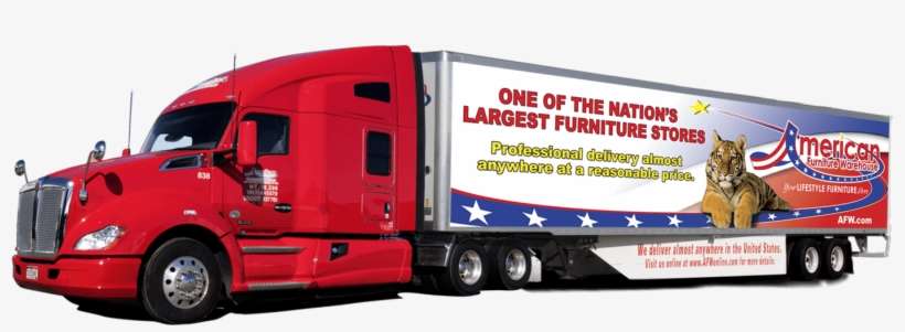 Already Scheduled A Delivery - American Furniture Warehouse Truck, transparent png download