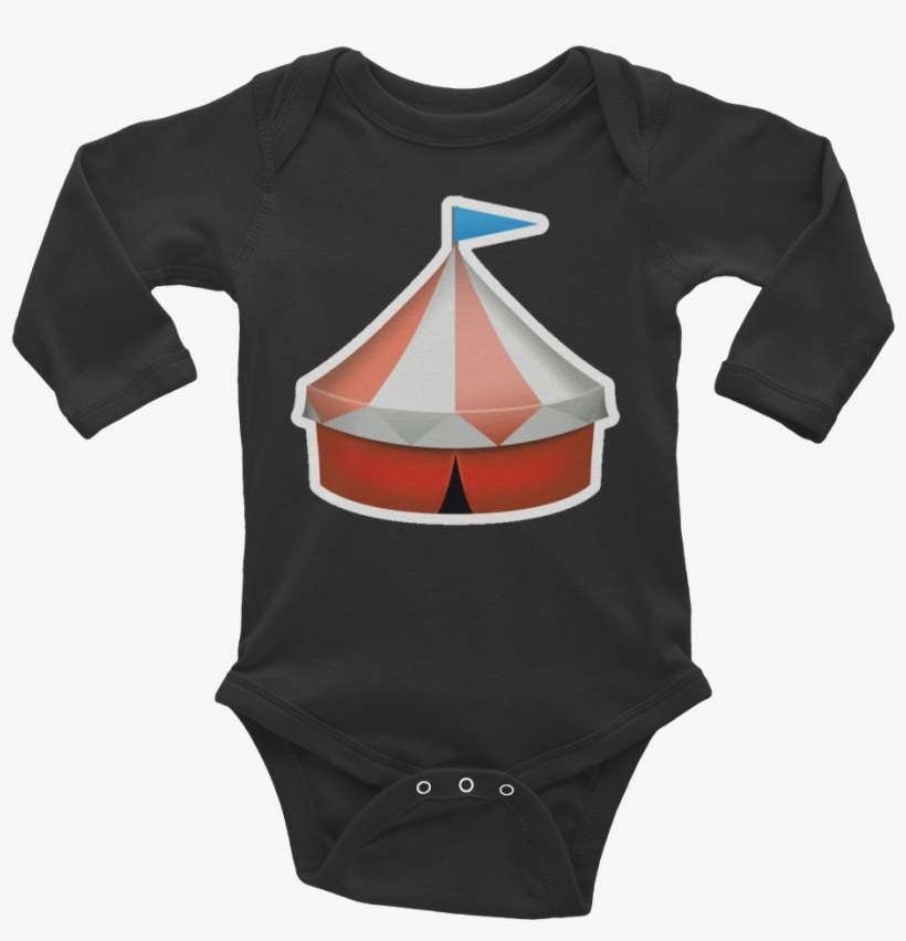 Emoji Baby Long Sleeve One Piece - Don T Worry My Dad Has A Beard, transparent png download