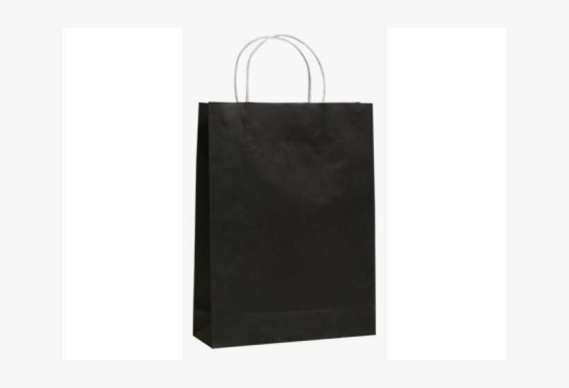 Twist Handle Paper Bag Black Pack/10 - Paper Bag, transparent png download