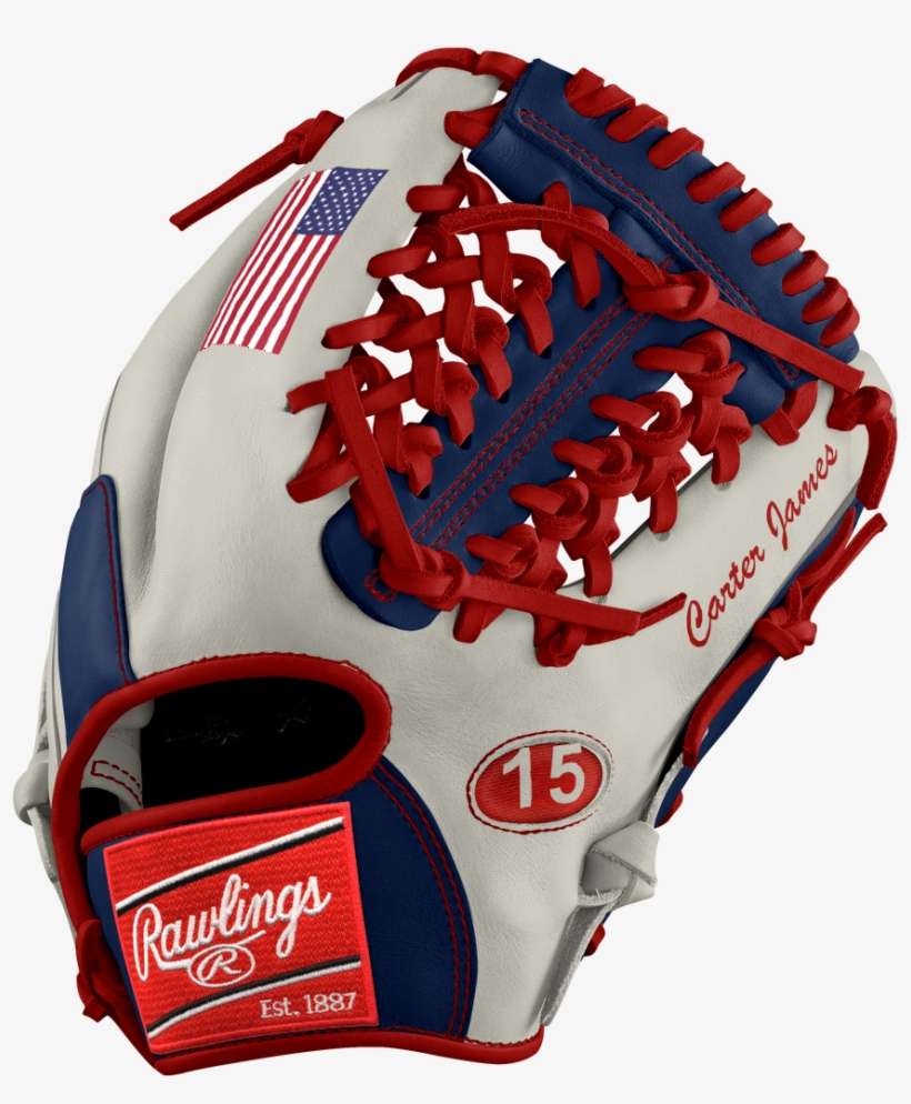 My Custom Rawlings Baseball Glove - Black Rawlings Glove, transparent png download