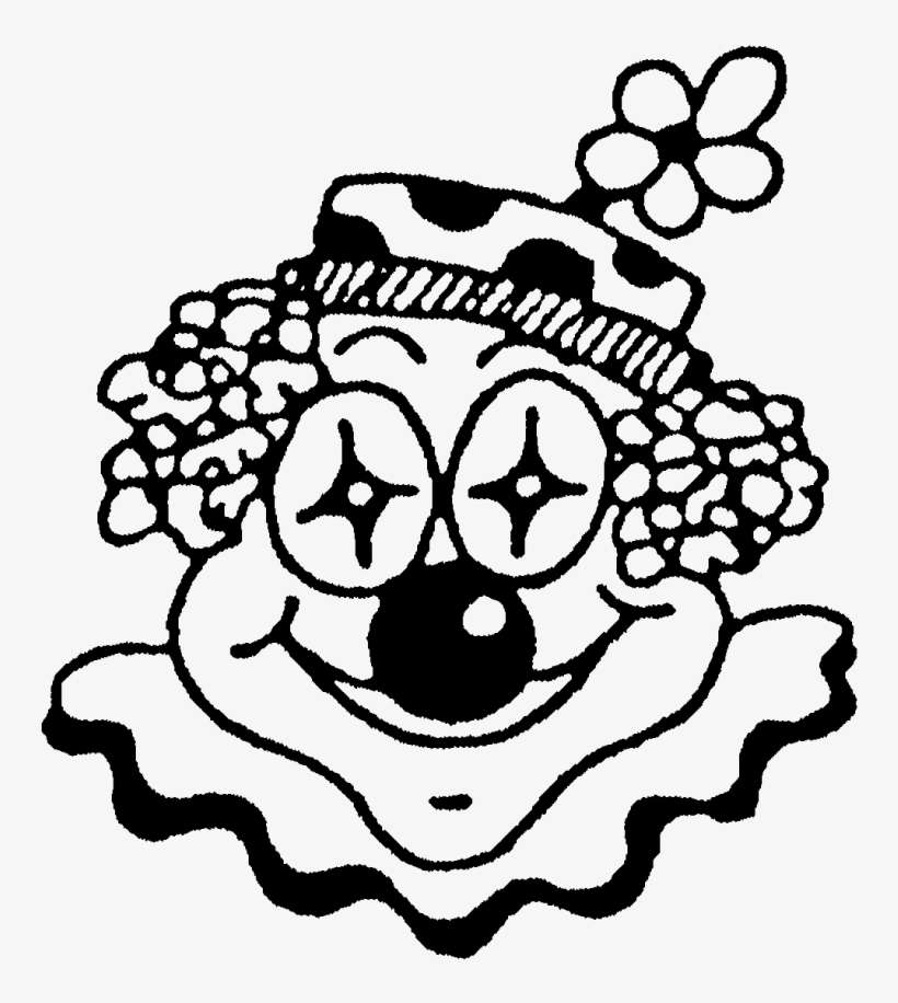 Zoom Clown's Face Rubber Stamp, transparent png download