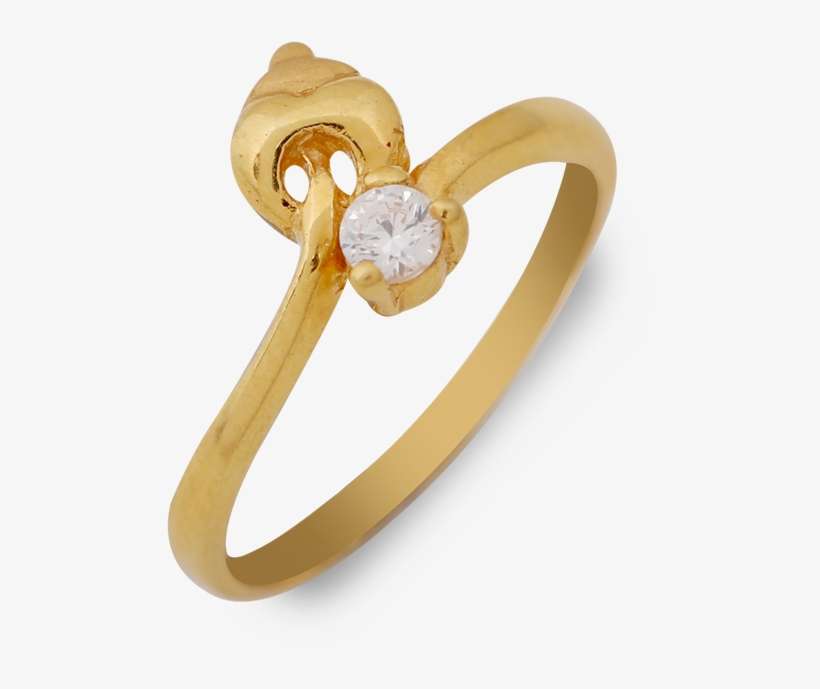 Dazzling White Stone Gold Ring - Pre-engagement Ring, transparent png download