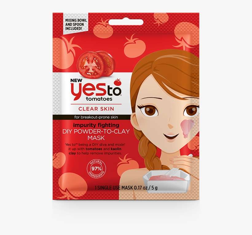 Yes To Tomatoes - Yes To Tomatoes Powder To Clay Mask, transparent png download