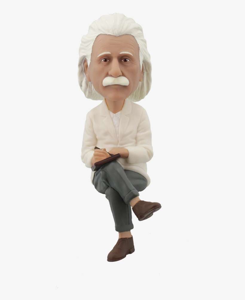Albert Einstein Computer Sitter Bobblehead - Royal Bobbles Albert Einstein Bobblehead Computer Sitter, transparent png download