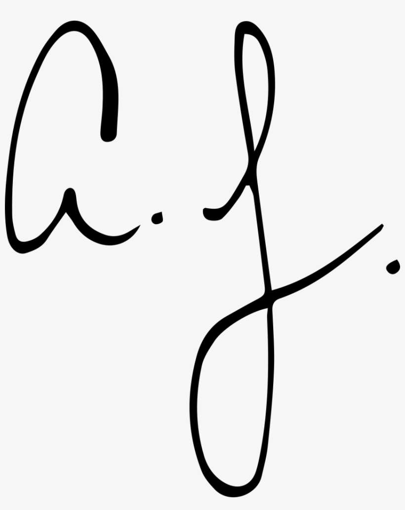 Aj Mendez Signature, transparent png download