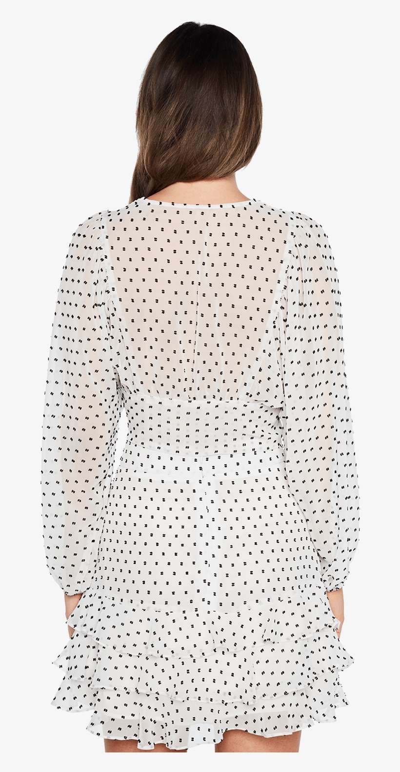 Dobby Tie Top In Colour Caviar - Polka Dot, transparent png download