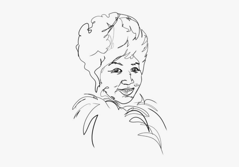 Aretha Franklin - Sketch, transparent png download