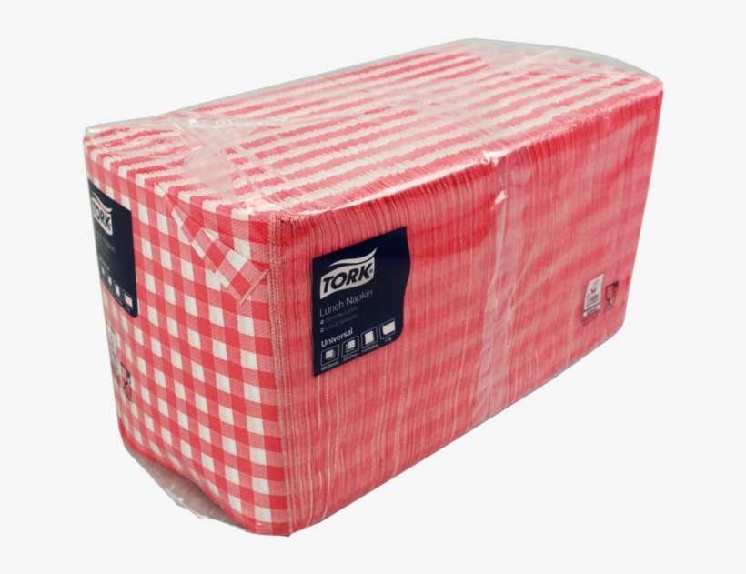 Napkin, Paper, 1-ply, 33x33cm, Red/white - Rood Wit Geruite Servetten, transparent png download