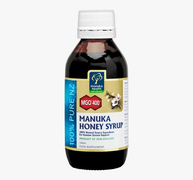 170 Manuka Syrup Bottle - Manuka Health Honey 100+ 500g, transparent png download