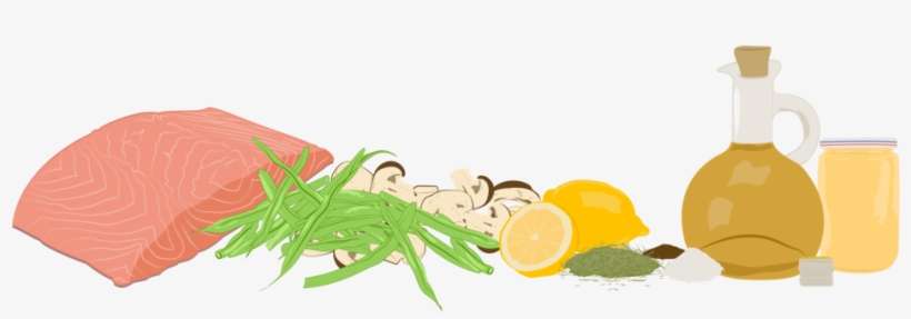 Mustard Salmon With Lemon Green Beans And Mushrooms - Natural Foods, transparent png download