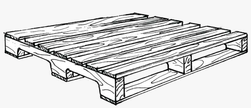 4 Way Stringer Pallets - Sketch, transparent png download