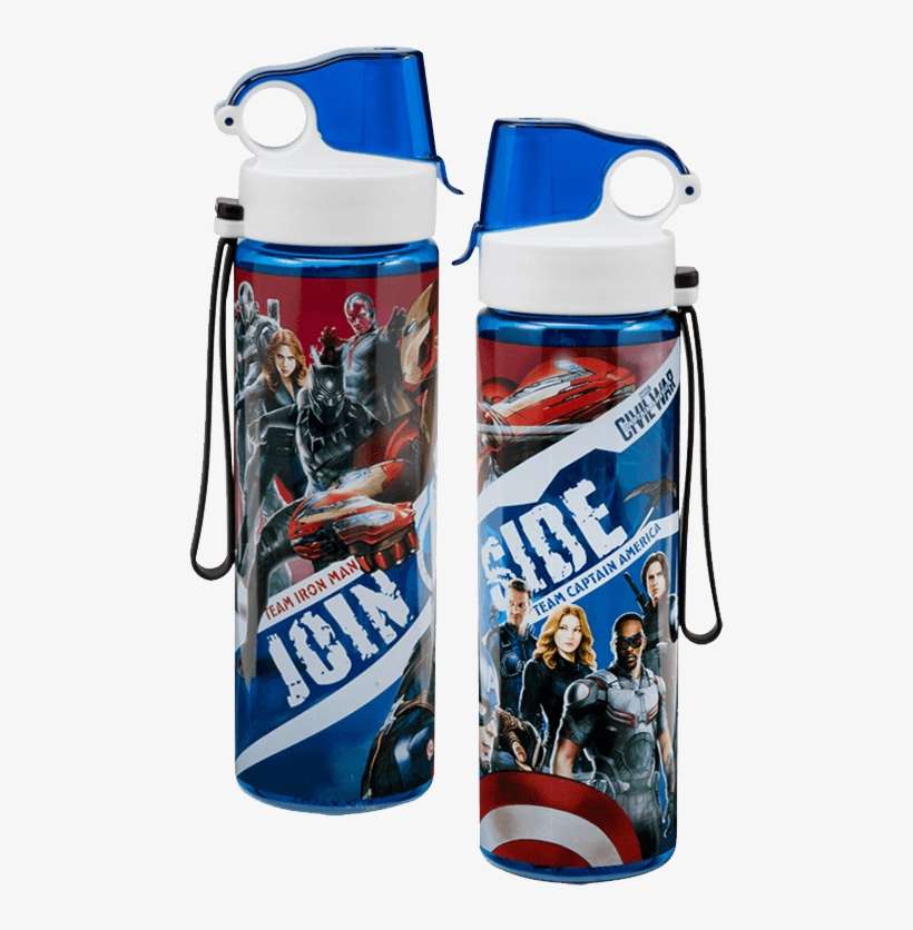 Captain America Civil War Tritan Sport Bottle - Water Bottle, transparent png download