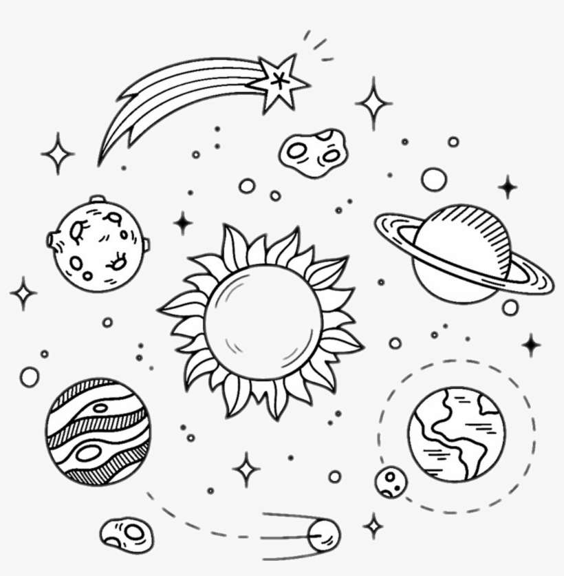 Sticker Space Starremixit Sun Tumblr Galaxy, transparent png download