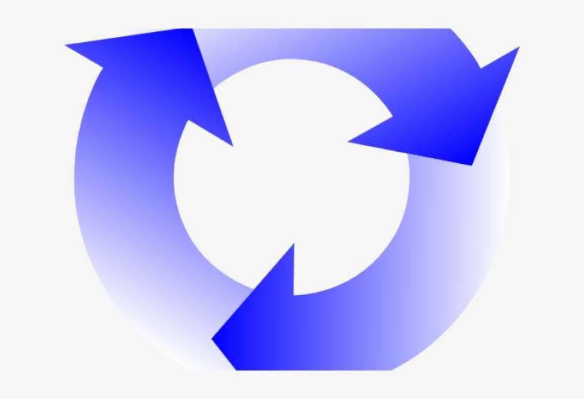 Arrow Clipart Cartoon - Blue Arrows Round Png, transparent png download