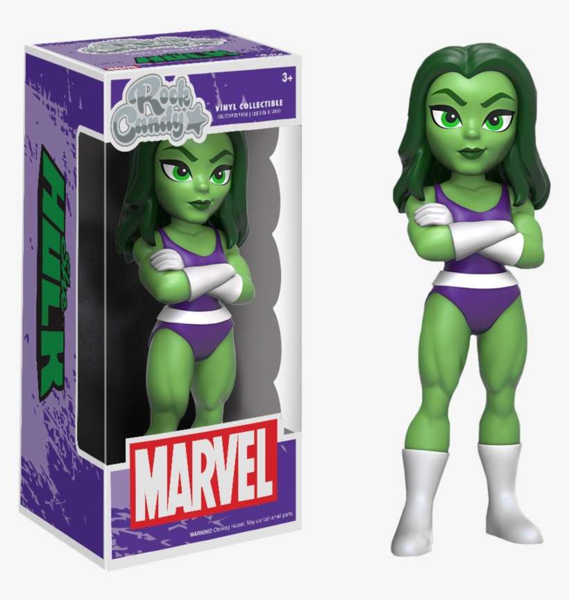 She-hulk Rock Candy 5” Vinyl Figure - Funko Marvel Rock Candy She Hulk Exclusive Vinyl Figure, transparent png download