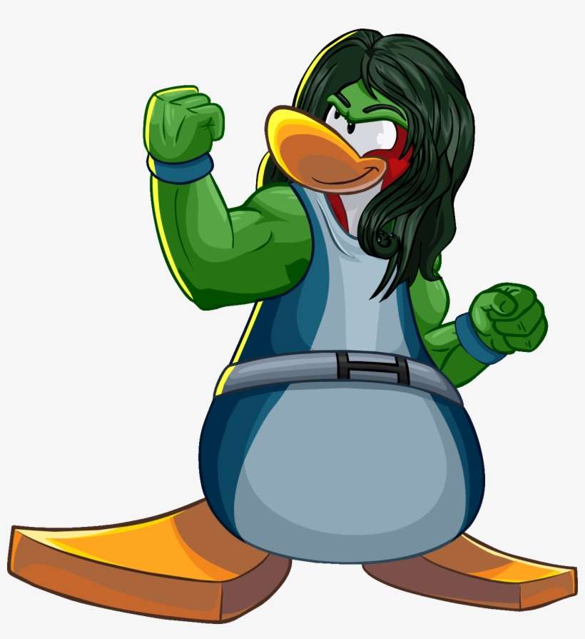 Shehulk - Club Penguin Marvel 2013, transparent png download