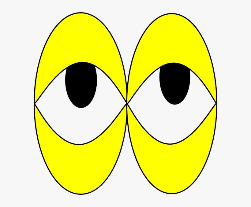 Eyes Clip Art - Yellow Eyes Clip Art, transparent png download