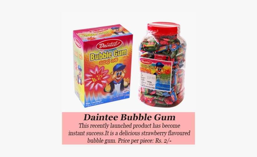 Bubblegum - Sri Lanka Chewing Gum, transparent png download