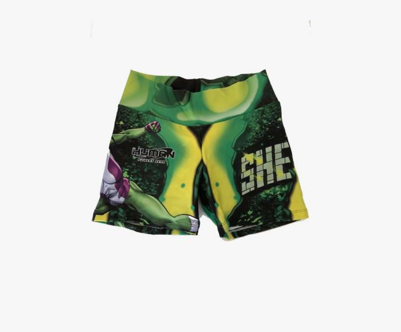 She Hulk Woman Shorts Longer - Board Short, transparent png download