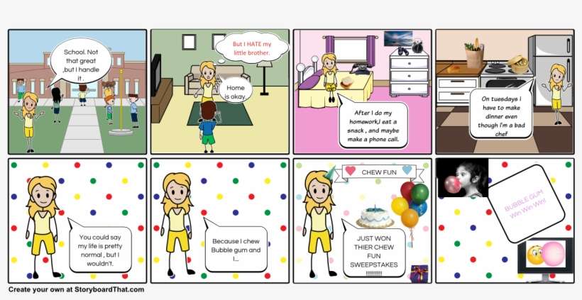 Bubble Gum - Cartoon, transparent png download