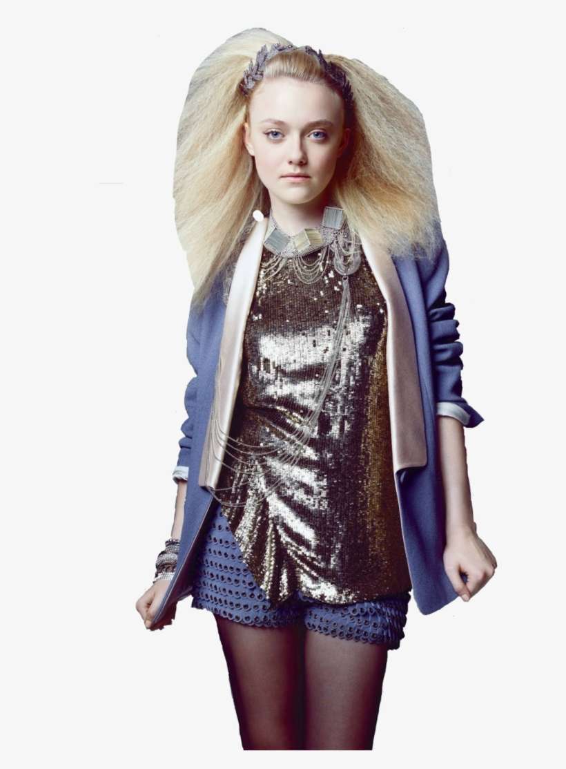 Blonde Free Png Image - Dakota Fanning Marie Claire, transparent png download