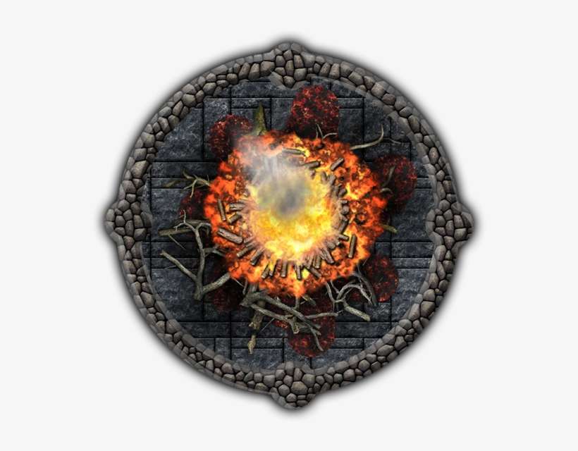 Instead Of A Covered Firepit / Fireplace In The Corner, - Circle, transparent png download