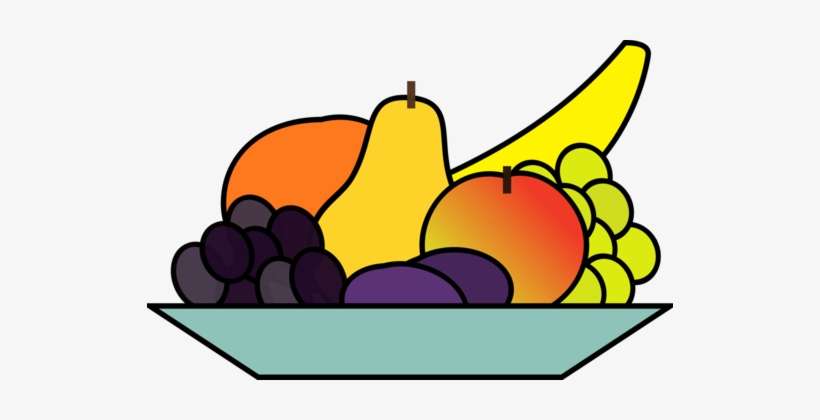 Fruit Salad Bowl Drawing Vegetable - Bowl Of Fruits Clip Art, transparent png download