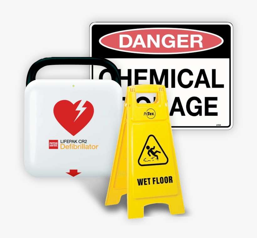 Home Banner 1 Safety Signs - Physio Control Cr2 Semi Automatic Aed, transparent png download