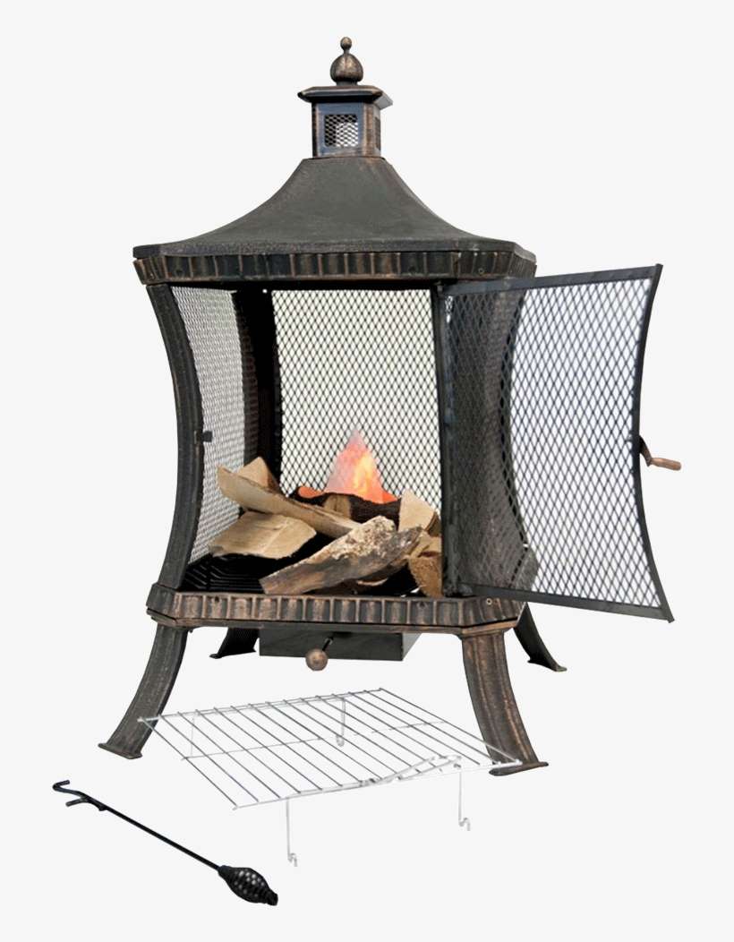 Description - Dimensions - Reviews - Description - - British Ironwork Centre Ignis Bronze Fire Pit, transparent png download