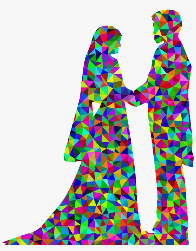 This Free Icons Png Design Of Prismatic Low Poly Marriage, transparent png download