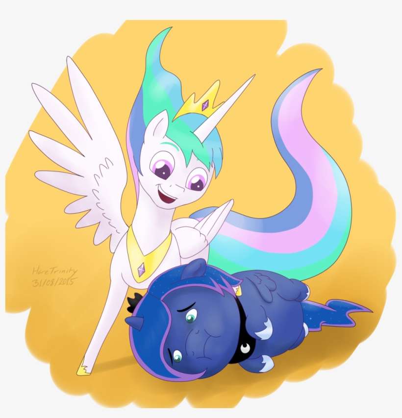 Haretrinity, Crossover, Inside Out, Joy, Princess Celestia, - Horse, transparent png download