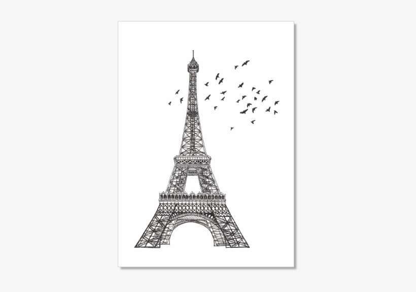 Eiffel Tower Archival Print - Eiffel Tower, transparent png download