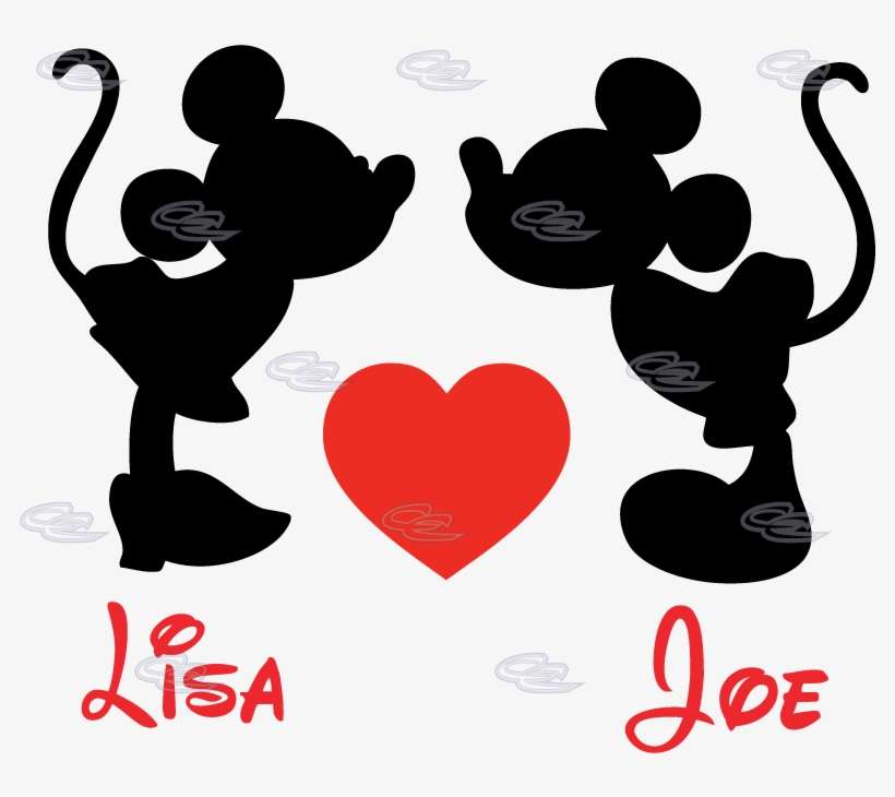 And Minnie Mouse Group - Mickey Mouse Love Shirts, transparent png download