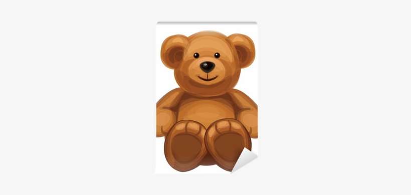 Bear With Red Bow Cartoon, transparent png download