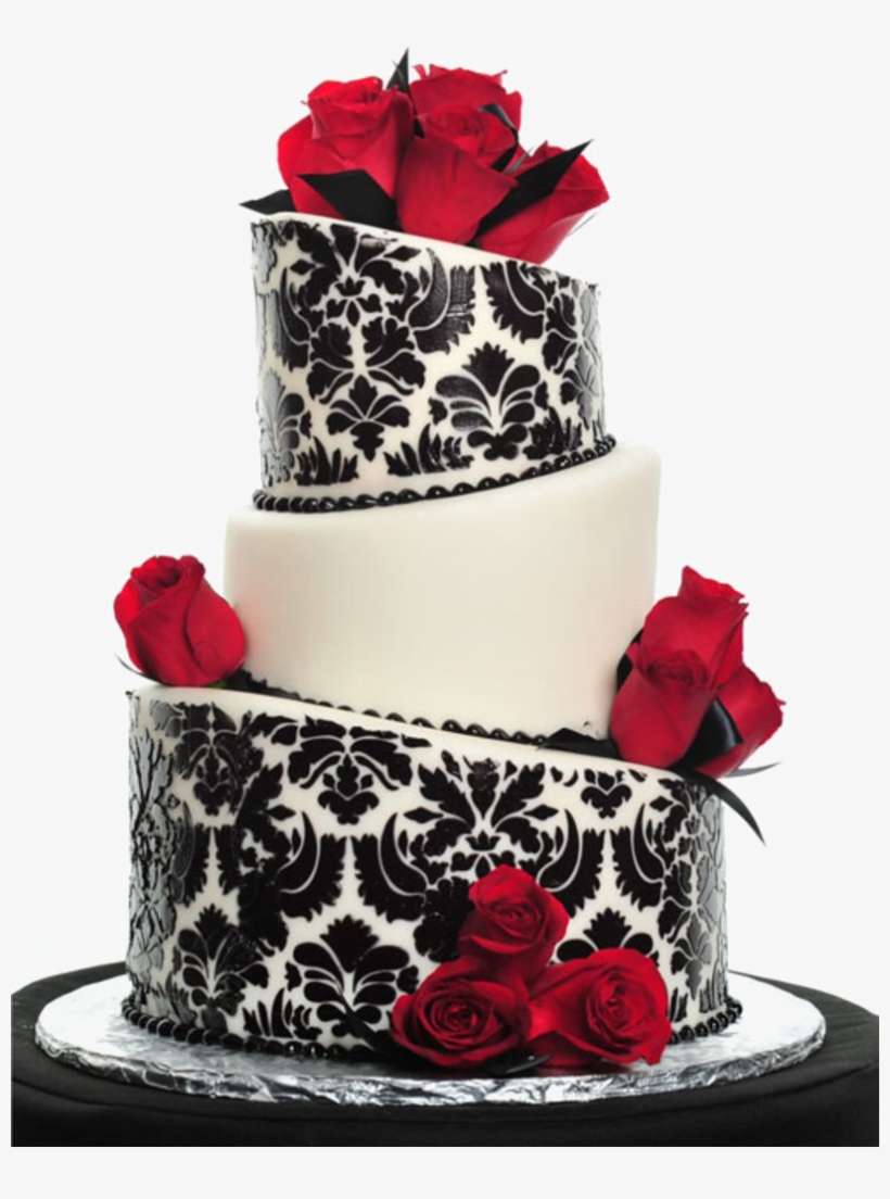 Decorative Wedding Cake Png Pic - Designer Stencils Damask Cake Tier #2 Cake Stencil, transparent png download