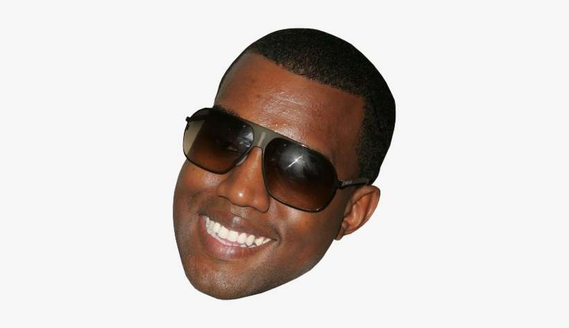 Or Kanye Wants To See His Face As It Was As A Child - Kanye West Face Png, transparent png download